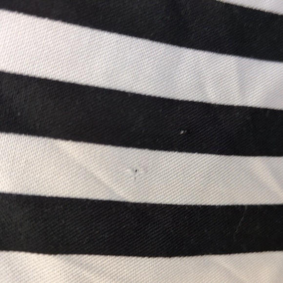 Torrid 2 Striped Button Down Front Shirt Top Challis Black White Stripes Referee - Picture 16 of 16